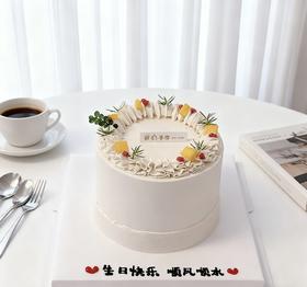 裱花水果装饰蛋糕-低糖处理无添加