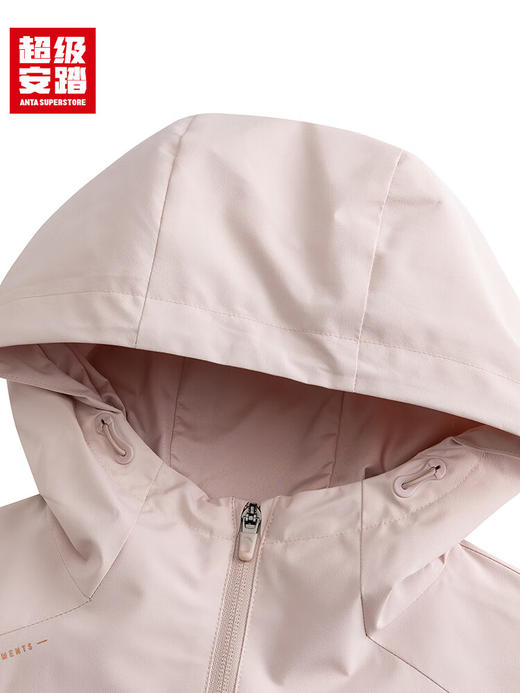 超级安踏加绒运动外套女士秋冬防泼水全天候训练防风夹克外套162547603U 商品图4