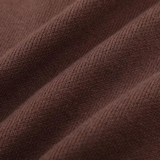 D112059棕色小熊毛巾刺绣软糯圆领毛衣女装宽松打底针织衫 商品图5