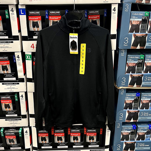 BENCH 男士纯色插肩袖立领拉链休闲舒适长袖夹克外套 商品图1