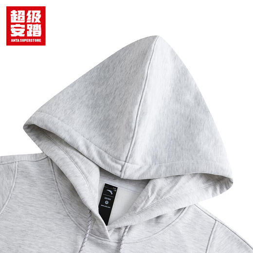 超级安踏加绒连帽卫衣女士秋冬密暖绒防风保暖多色宽松套头衫162548720U 商品图5