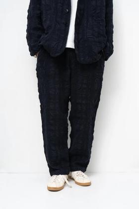 ORDINARY FITS 细格纹阔腿裤休闲裤