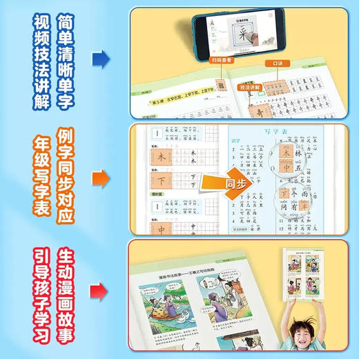 2025墨点字帖写字半小时 一二三四五六年级荆霄鹏楷书语文同步练字帖 商品图2