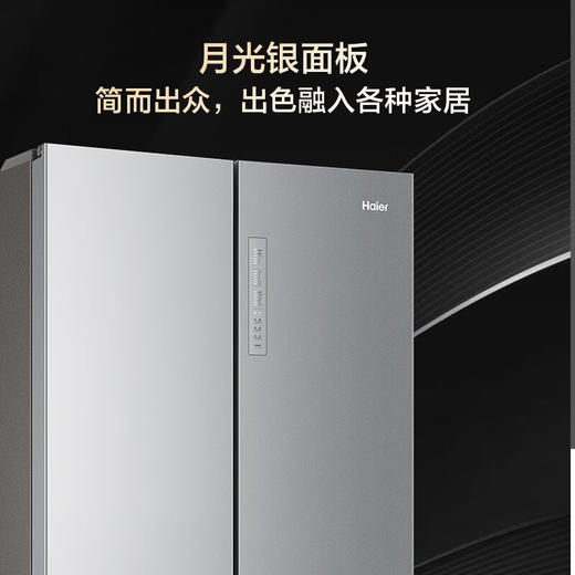 海尔（Haier）冰箱472升星蕴十字对开双开四开门净味抗菌干湿分储一级变频风冷无霜大容量家用电冰箱 BCD-472WGHTDEDSKU1 灰色 商品图2
