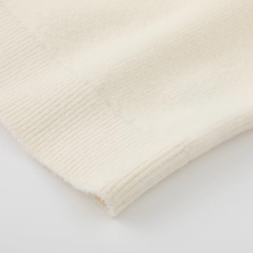 D112057杏色polo领刺绣毛衣女2025秋冬季新款气质软糯显瘦针织衫短款 商品图4