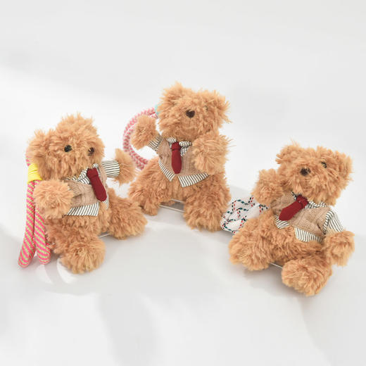 绅士小熊毛绒挂件毛绒匙扣-纪念日百货门店同款167344489 商品图0