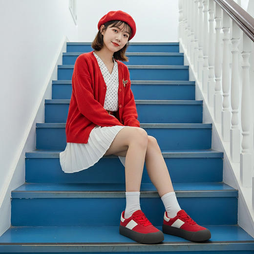 GUGENG古耕 新款时尚百搭 校园爆款 板鞋面包鞋 650205 商品图3