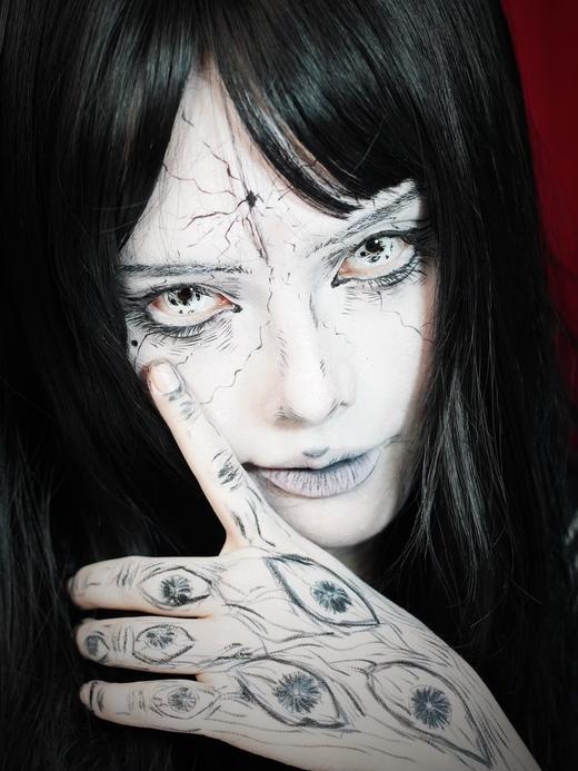 EgguncleLens旗下 ·恐怖游轮&窥视之茧· 14.5mm白狮参考着色大直径  日抛4片 商品图8