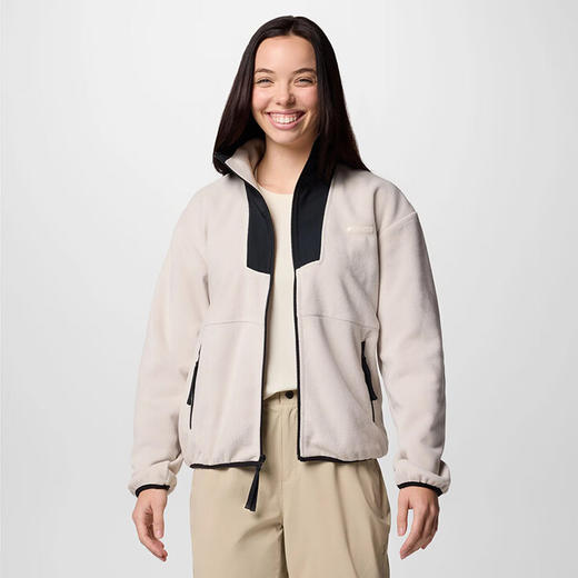 哥伦比亚女式拼色立领抓绒AR0684 商品图1