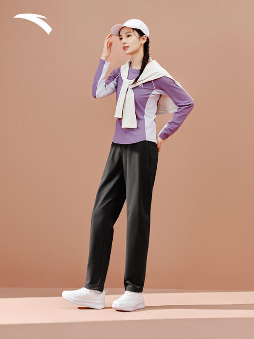 安踏舒乐直筒裤丨运动长裤女士冬季新款通勤休闲裤直筒裤162547505N 商品图2