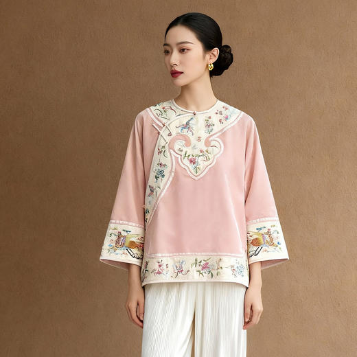 M252844丝绒小衫 商品图0