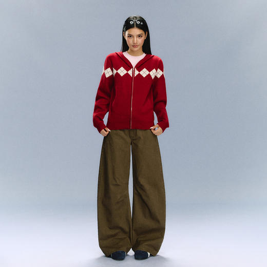 Ariseism 美式复古设计感休闲裤女秋季新款长裤子 商品图2