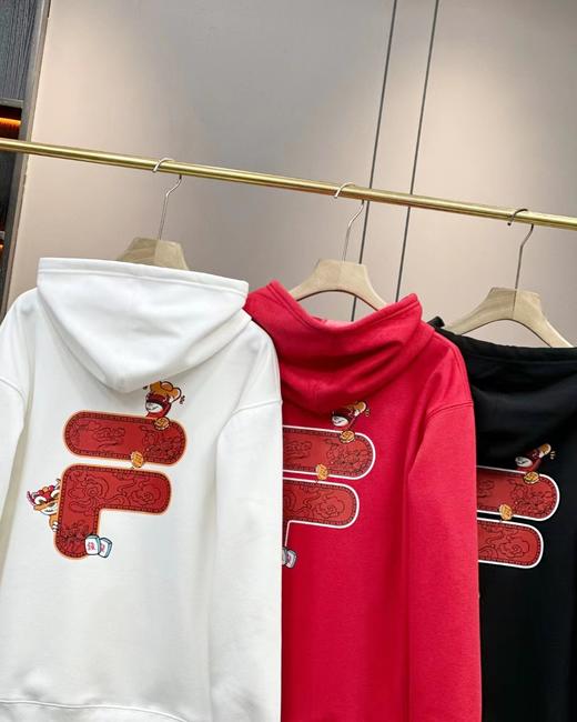 D112023年兽系列银狐绒圆领套头卫衣休闲情侣款 商品图2