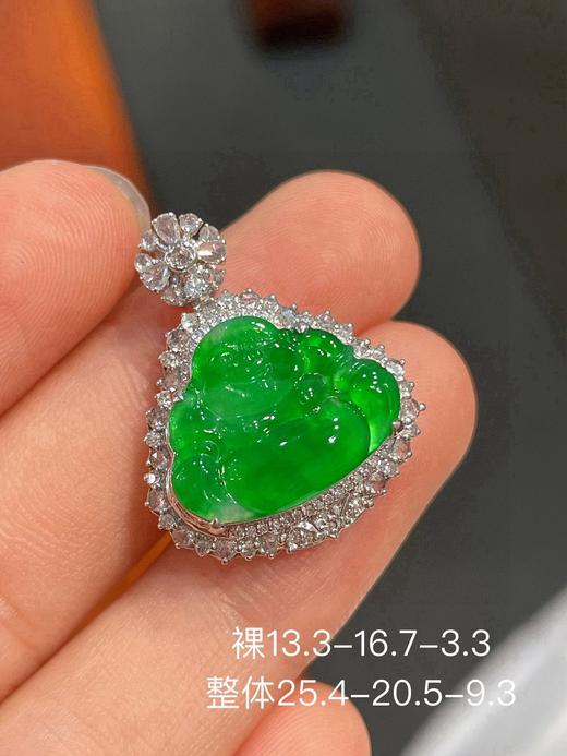 佛公翡翠吊坠 商品图0