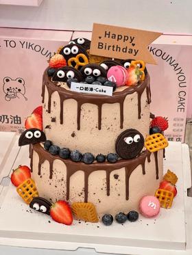 【周年庆精选】巧克力奥利奥草莓双层蛋糕