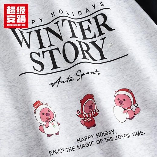 超级安踏ZANMANG LOOPY联名丨连帽卫衣女士秋冬加绒时尚套头衫162548727U 商品图7