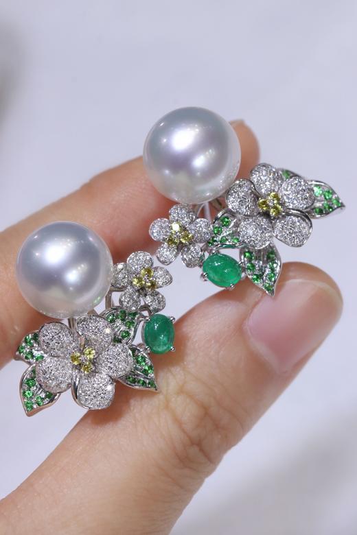 12-13mm澳白耳钉 商品图0