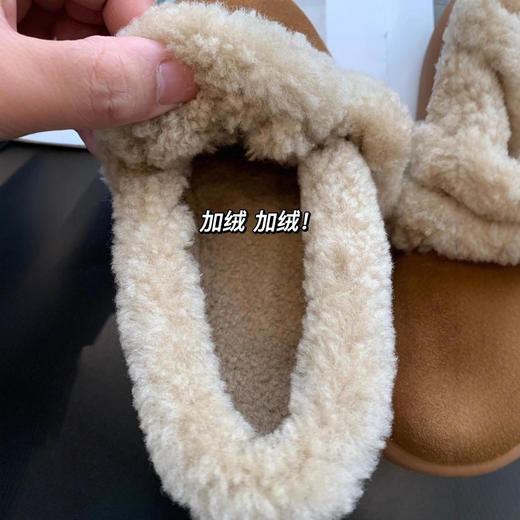 勃肯雪地靴！2025加绒加厚保暖洋气显高羊毛厚底雪地靴女25冬新款！ 商品图2