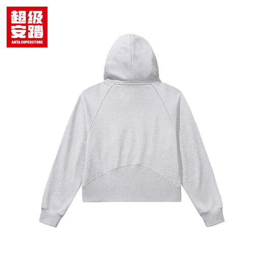 超级安踏加绒连帽卫衣女士秋冬密暖绒防风保暖多色宽松套头衫162548720U 商品图4