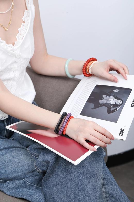 【两盒包邮】萝萝拉电话线发圈 | 随性百搭、可作时尚配饰、百变造型、闪亮颜值 商品图14