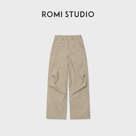 ROMI STUDIO“加绒裤”轻盈高弹卡其绒里中腰休闲长裤RWCWX86506