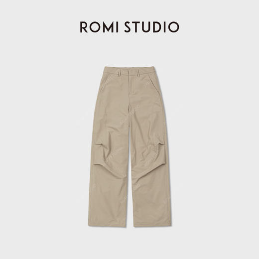 ROMI STUDIO“加绒裤”轻盈高弹卡其绒里中腰休闲长裤RWCWX86506 商品图0