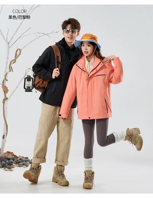 【羽绒内胆 一衣三穿 挺括有型】斯辰唯佳多巴胺色系户外运动三合一羽绒服冲锋衣E52-8888 商品图4