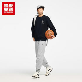 超级安踏欧文之盾丨加绒卫衣男女同款秋冬保暖宽松篮球套头衫172541701U