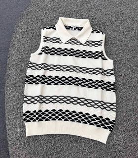 女款无袖polo针织衫ba014