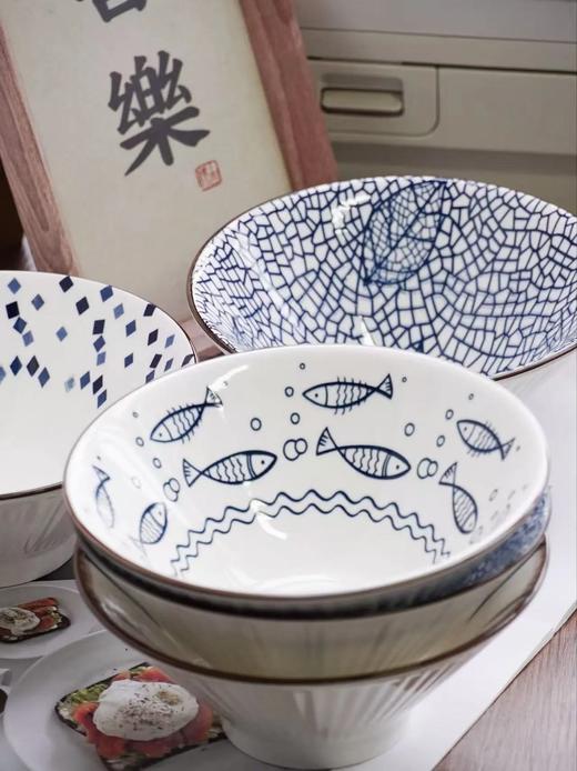 【限时秒杀】29.9元6个❗❗餐桌上的东方美学【Trees&wind日式风7英寸斗笠碗】 把古典美学融入现代餐桌，让每一顿饭变得仪式感满满✅产自"江北瓷都"临沂的上等高岭土瓷器 商品图0