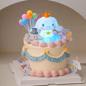 【周年庆精选】发光大耳狗玉桂狗卡通蛋糕