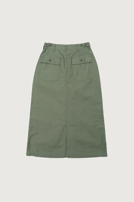 ORDINARY FITS 2色松紧腰后开叉半身裙 商品图3