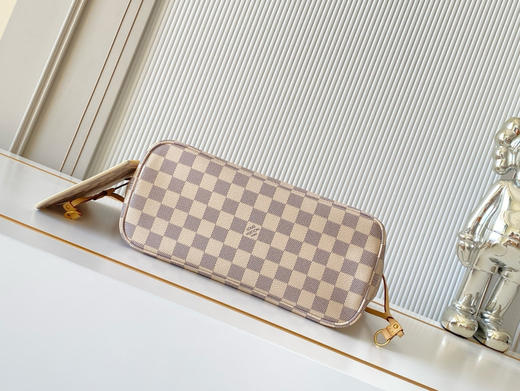 秋冬特惠💰1190 渠道级LV【全钢五金 MB163c01变码芯片】te级LV 全套包装 M41363白格内里 NEVERFULL 小号手袋 Neverfull 小号手提包 商品图3