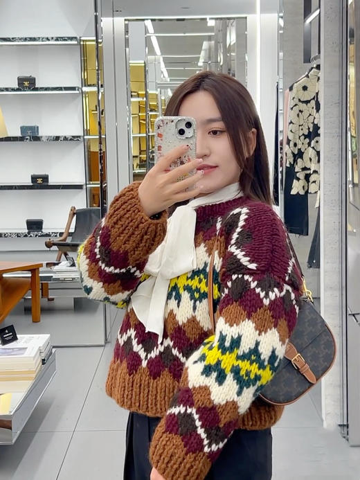 赛琳 25秋冬新款 费尔岛短款针织毛衣(TM) 商品图6