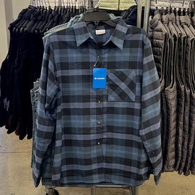 Columbia/哥伦比亚  女士春秋格纹单口袋长袖衬衫外套