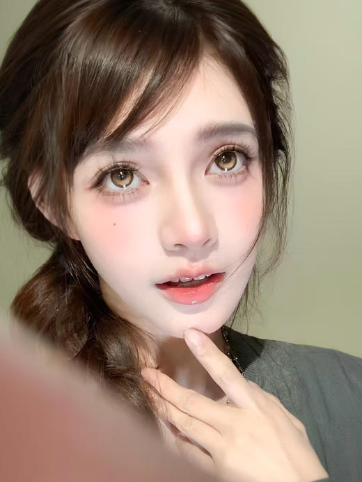 Kira Fairy旗下 ·大巨蛋【定轴高光设计】·14.5mm白狮参考着色大直径 | 日抛十片装 商品图4