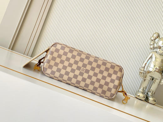 秋冬特惠💰1190 渠道级LV【全钢五金 MB163c01变码芯片】te级LV 全套包装 M41362白格杏内里 NEVERFULL 小号手袋 Neverfull 小号手提包 商品图3