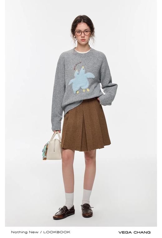 D112056针织衫女2025新款秋冬立体刺绣针织衫 商品图8