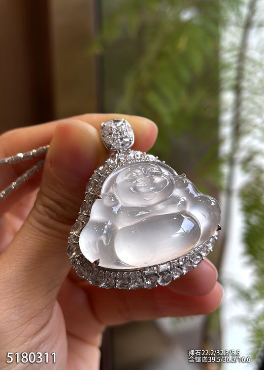 玻璃种佛公吊坠【5180311】具体价格微信咨询 商品图0