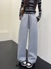 D112001小马刺绣加绒加厚奥粒绒休闲裤卫裤女款 商品缩略图4