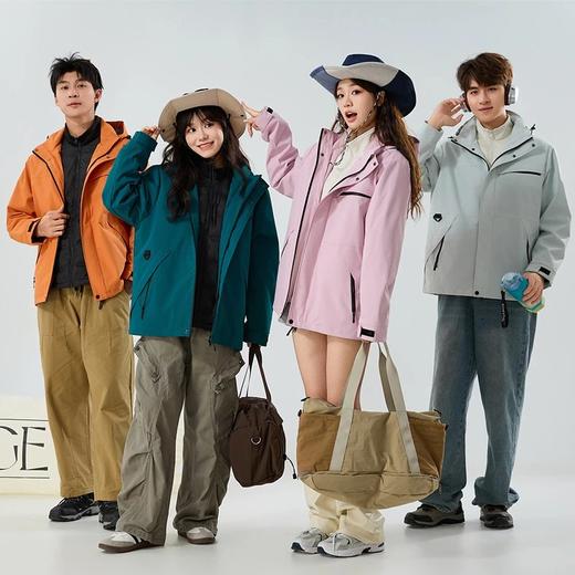 【羽绒内胆 一衣三穿 挺括有型】斯辰唯佳多巴胺色系户外运动三合一羽绒服冲锋衣E52-8888 商品图1