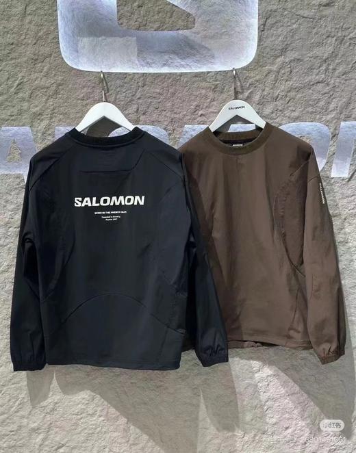 D112013韩国线圆领宽松长袖领口卫衣男女同款 商品图0