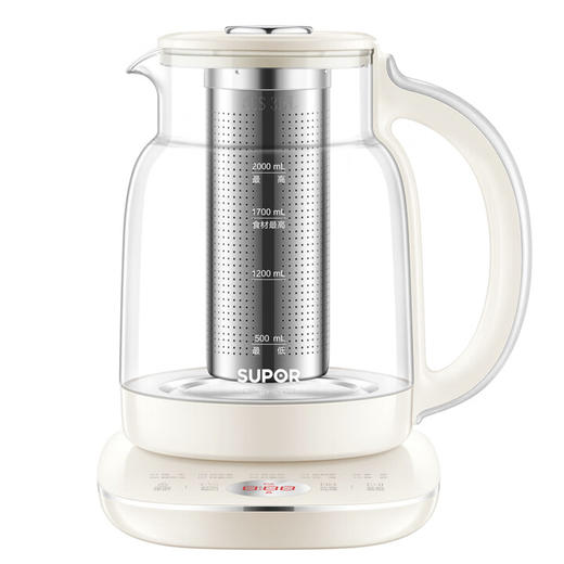 苏泊尔（SUPOR）2L大容量养生壶 炖煮一体家用多功能烧水壶煮茶壶多段调温 简约设计 商品图0