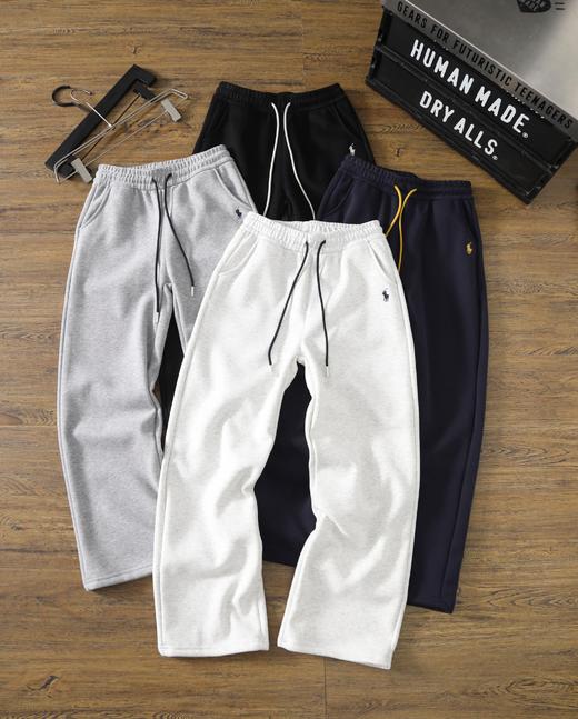 D112001小马刺绣加绒加厚奥粒绒休闲裤卫裤女款 商品图0