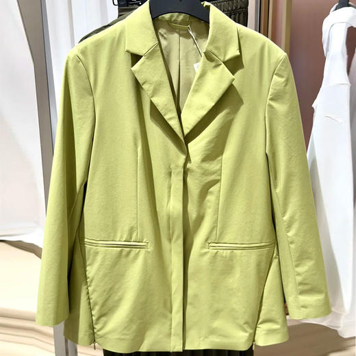 安踏百搭褶行外套女士西服2025夏季有垫肩商务休闲西装162527604 商品图1