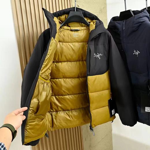 D112046男款连帽羽绒服刺绣LOGO防风防水保暖夹克 商品图6