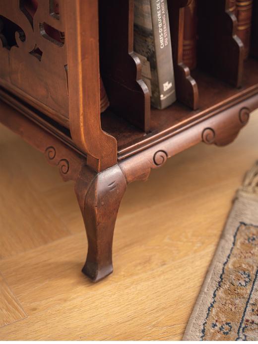 【已售】独角鹿西洋古董1890年代法国出品维多东方风格传统花鸟图案镶嵌胡桃木音乐展示柜 商品图7