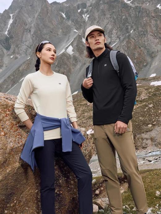 KOL🉑️隆  加绒半拉链长袖T恤 商品图4