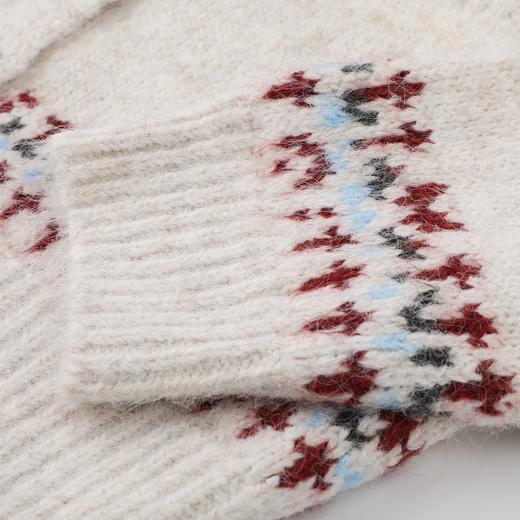 D112060立体钩花费尔岛针织开衫毛衣外套上衣女 商品图5