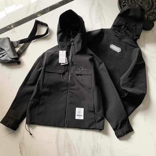 D112008秋冬新品工装风男士水感印花冲锋衣外套 商品图1